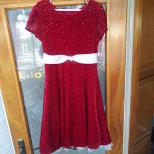 Girls  Christmas Holiday 2 Piece Dress